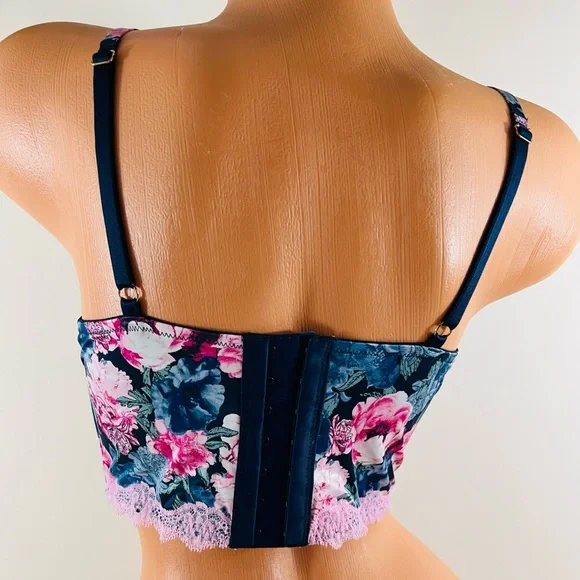 36D Victoria’s Secret Dream Angels Lined Demi Bra Top Corset - Picture 9 of 12